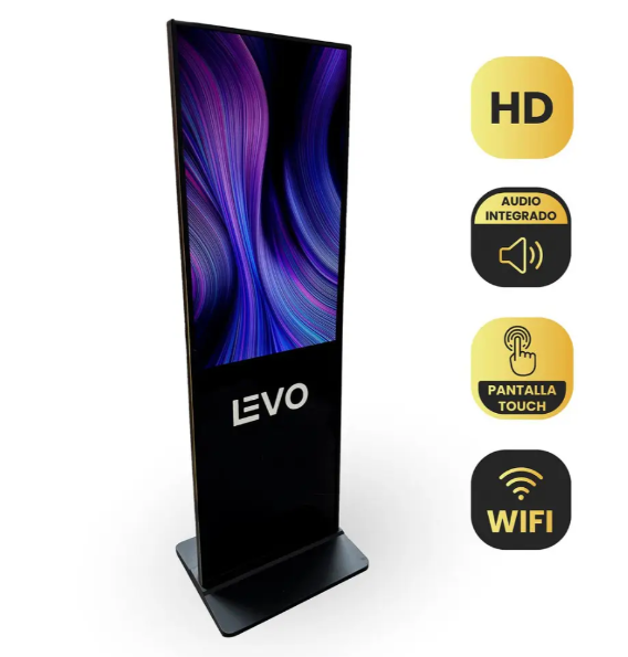 Pantalla Totem Publicitario 50" Touch Android Wifi Usb LEVO