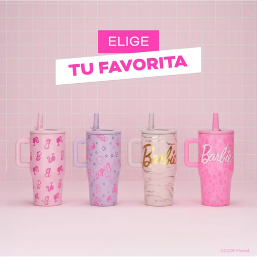 Vaso Térmico Tumbler Mug Barbie 590ml Acero Inox UMA