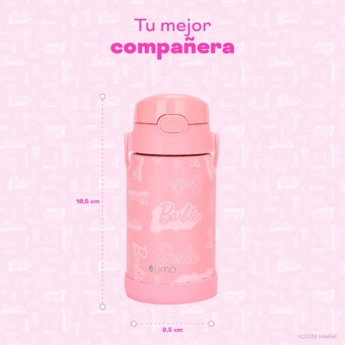 Botella Térmica Niñas Barbie 450ml Acero Inox UMA