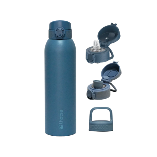 Botella Térmica Agua Acero Inox 3 Tapas HydroCore 1Lt Lhotse