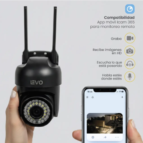 Cámara de Seguridad Impermeable Wifi 5G 2MP GuardPro X5 LEVO