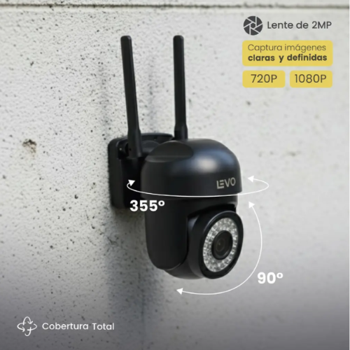 Cámara de Seguridad Impermeable Wifi 5G 2MP GuardPro X5 LEVO