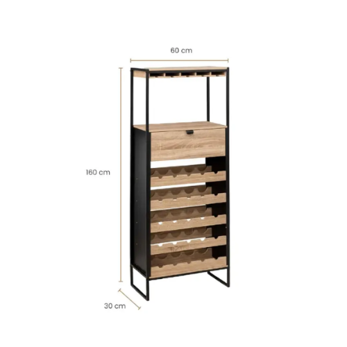 Mueble Bar Cava Con soporte para 25 botellas Aliaj 5Five