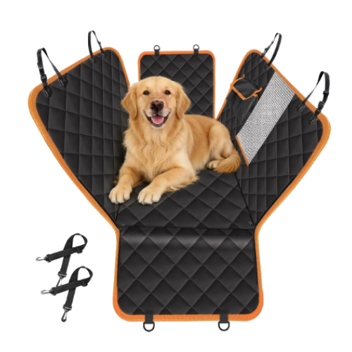 Funda Cubre Asiento de Auto Impermeable Mascotas Negra Xroad