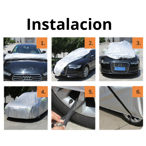 Carpa Funda Cubre Auto Impermeable Premium con Felpa Xroad