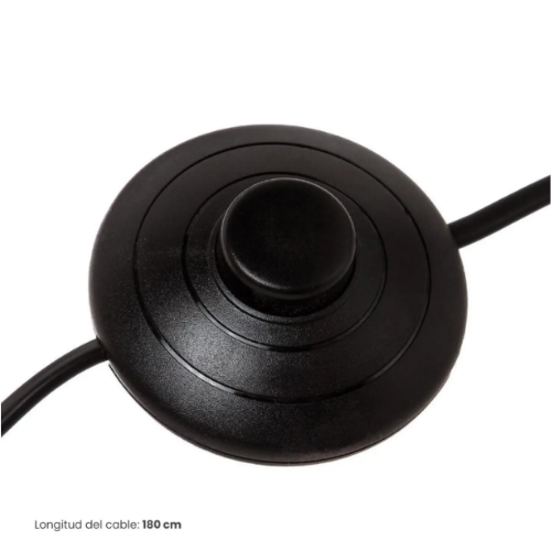 Lámpara de Pie Trípode Rodo Madera Negra