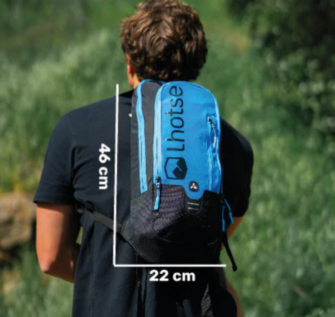 Mochila Outdoor HYDROROAD Negra + Bolsa de Agua Lhotse