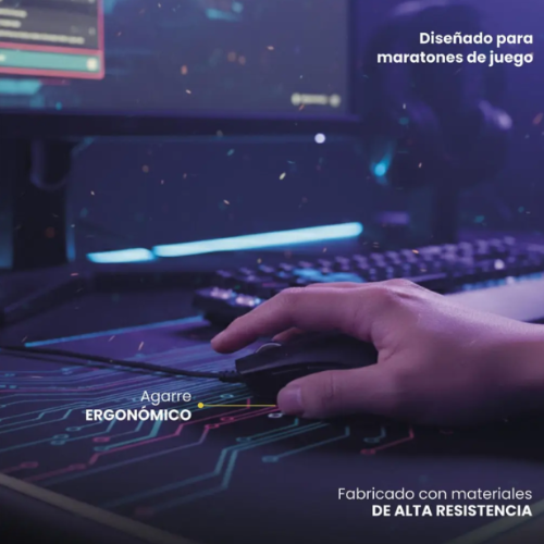 Mouse Gamer Inalambrico RGB NovaStrike Negro LEVO