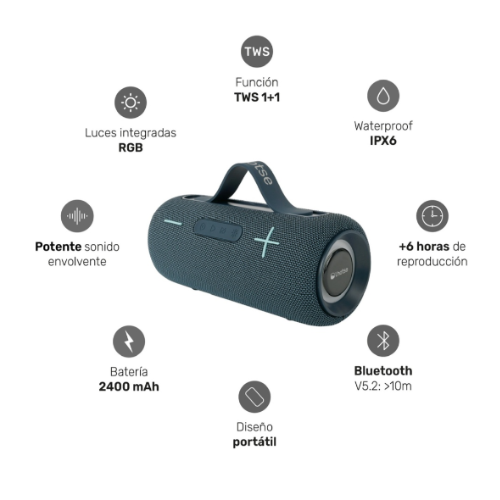 Parlante Portátil Inalámbrico Bluetooth Journey