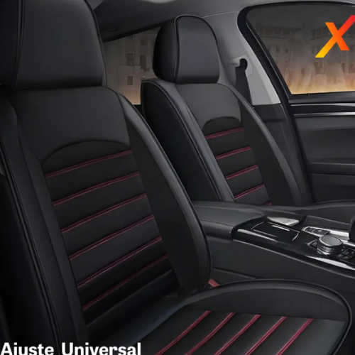 Fundas Cubreasientos Ecocuero Negro Universal XRoad