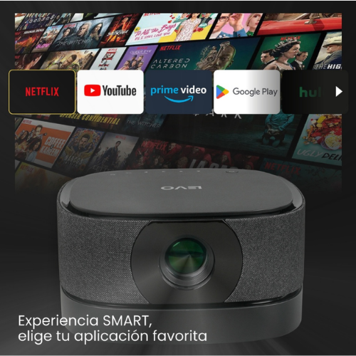 Proyector Portatil Inalámbrico Smart Lumix 9000lm BT Levo