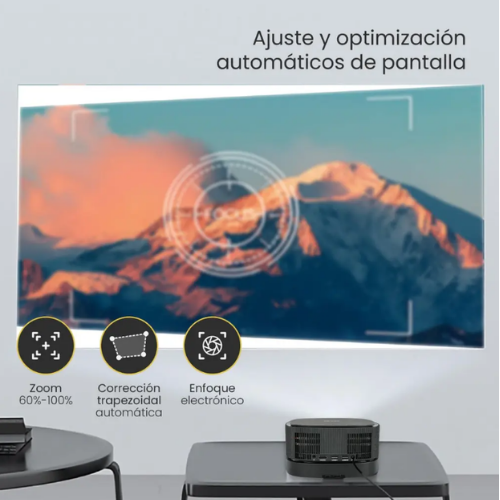 Proyector Portatil Inalámbrico Smart Lumix 9000lm BT Levo