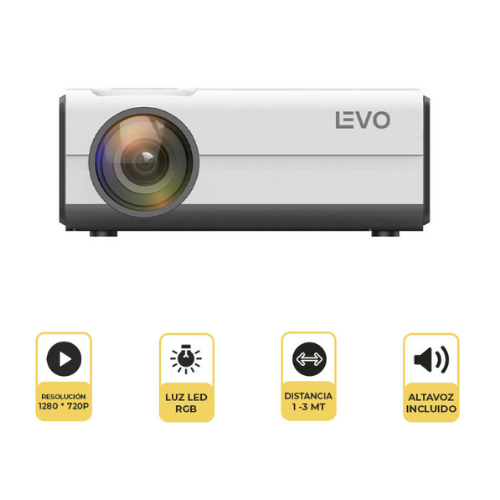 Proyector Led Portátil HD LCD Levo