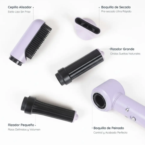 Secador de pelo Multistyler T-Care AeroFlow 5 en 1