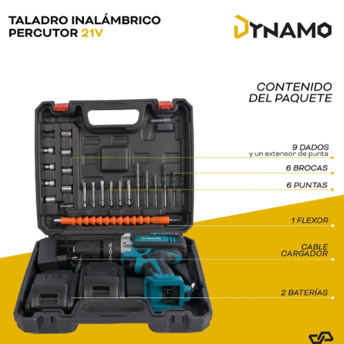 Taladro Inalámbrico Dynamo Rotomartillo Percutor