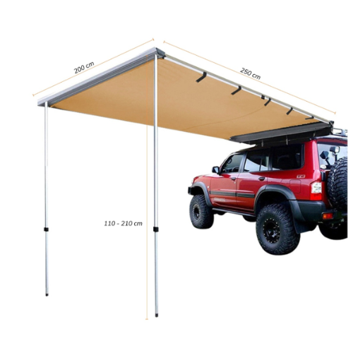 Toldo Camping Lateral Para Auto Techo Xroad