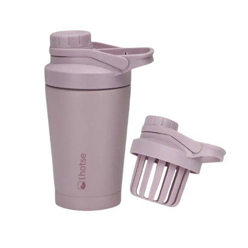 Shaker Vaso Proteina Acero Inoxidable NutriCore 500ml Lhotse