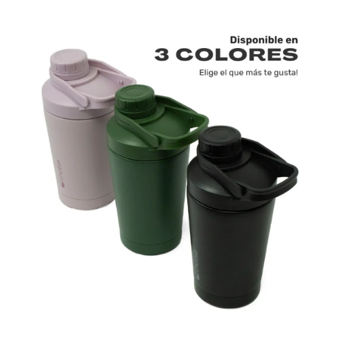Shaker Vaso Proteina Acero Inoxidable NutriCore 500ml Lhotse